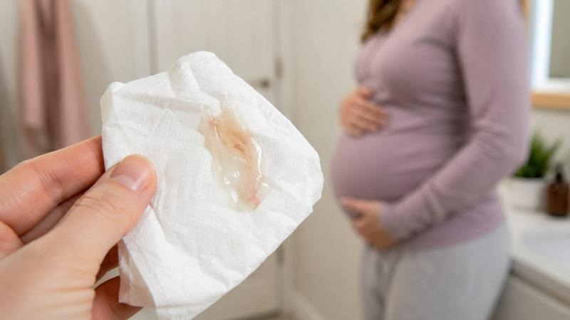 Czop śluzowy – jak wygląda, kiedy wypada i co robić?